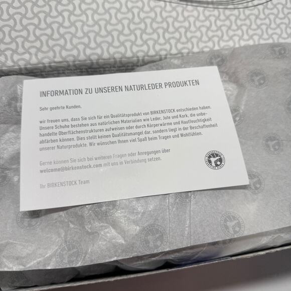 NIB • Birkenstock Arizona Soft Footbed Waxy Leather Size:41 L10/M8 Normal Width - Picture 6 of 7